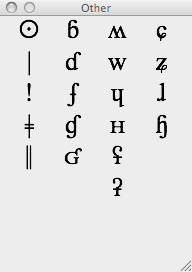 An Auxiliary Palette