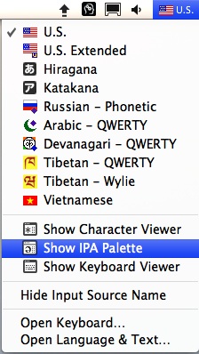The Input Menu